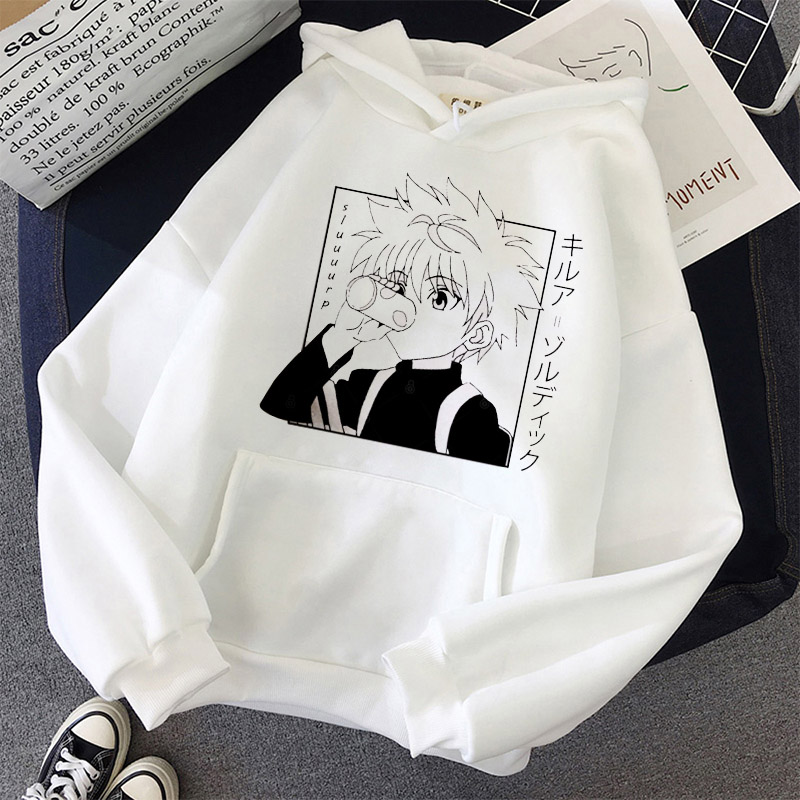 Kawaii Hunter X Hunter Hoodie Men s Women s Sweatshirt Killua Zoldyck Anime Black Hoodie Shopee Philippines