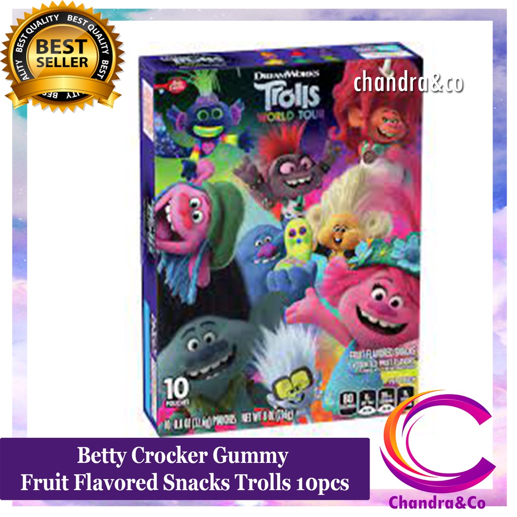 Betty Crocker Gummy Fruit Flavored Snacks Trolls 10pcs Shopee Philippines