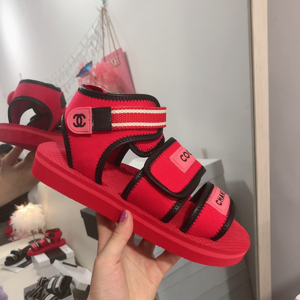 Coco chanel discount velcro strap sandals