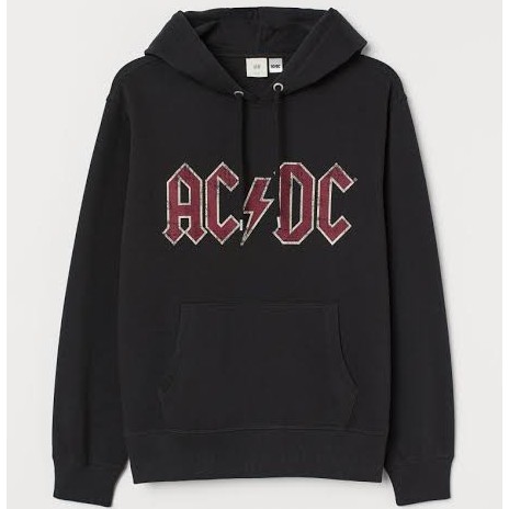 Hu0026M ACDC Chest Printed Hoodie | Shopee Philippines