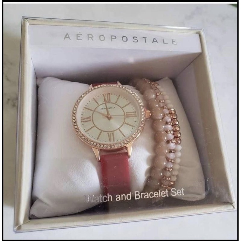 Aeropostale watch outlet and bracelet set