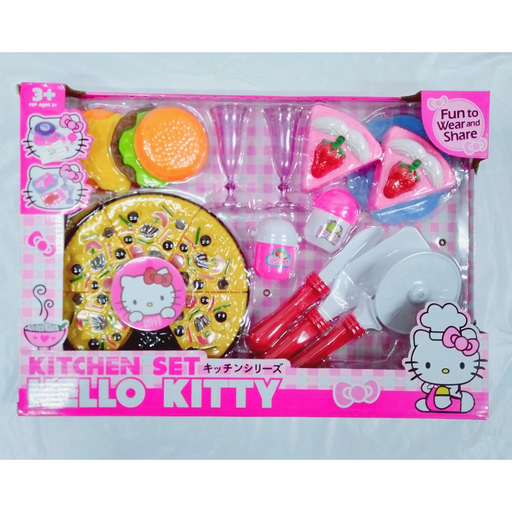 KITCHEN SET HELLO KITTY MEDIUM SIZE | Shopee Philippines