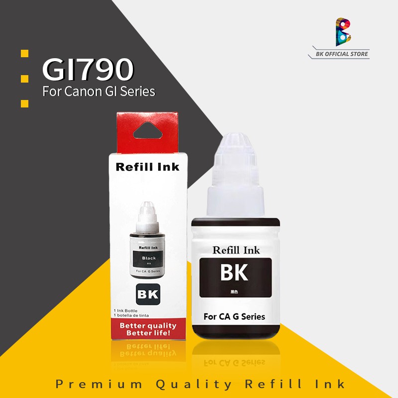 Canon ink 790 GI790 GI890 Black Refill Ink 135ml Compatible For Canon G ...