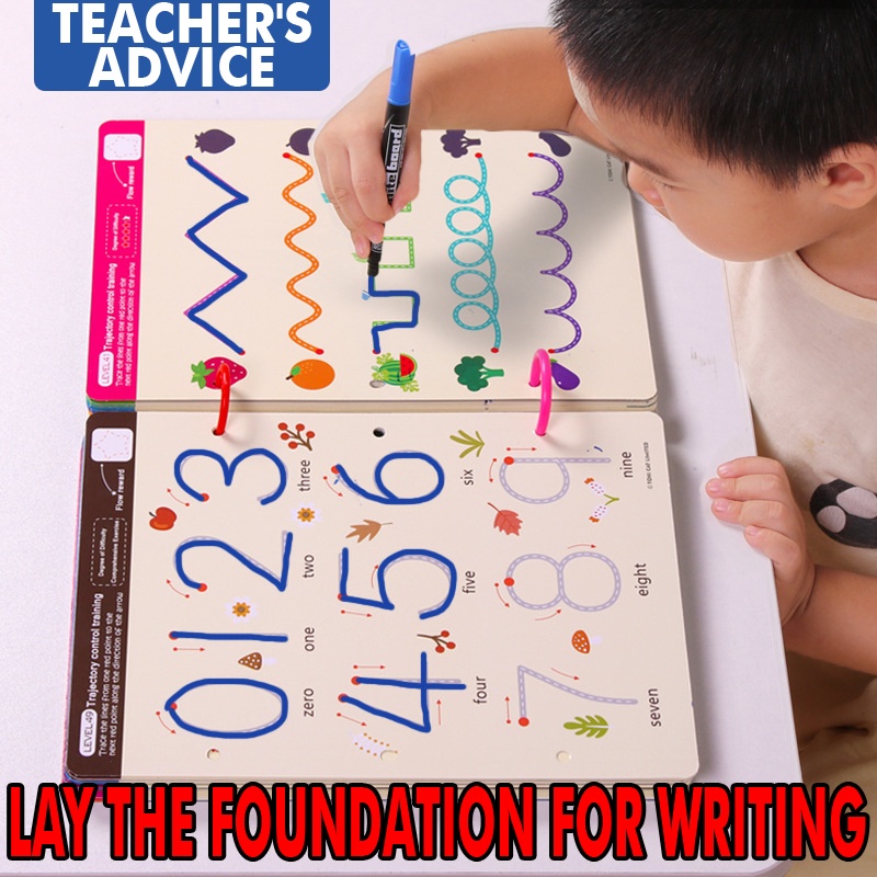 Magic Tracing Workbook Preschool Educational Toys Erasable Pen Logical ...