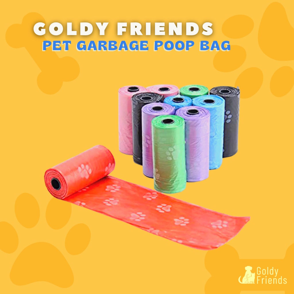 Pet Trash Bag Dog & Cat Poop Bag Printed Cleaning Supplies Pet Garbage