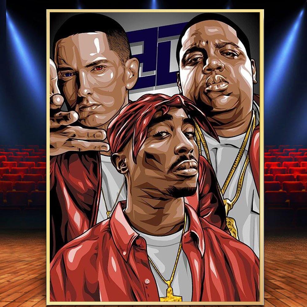 Hip Hop 2PAC Legend Canvas Painting Home Decor Rapper Poster Picture ...