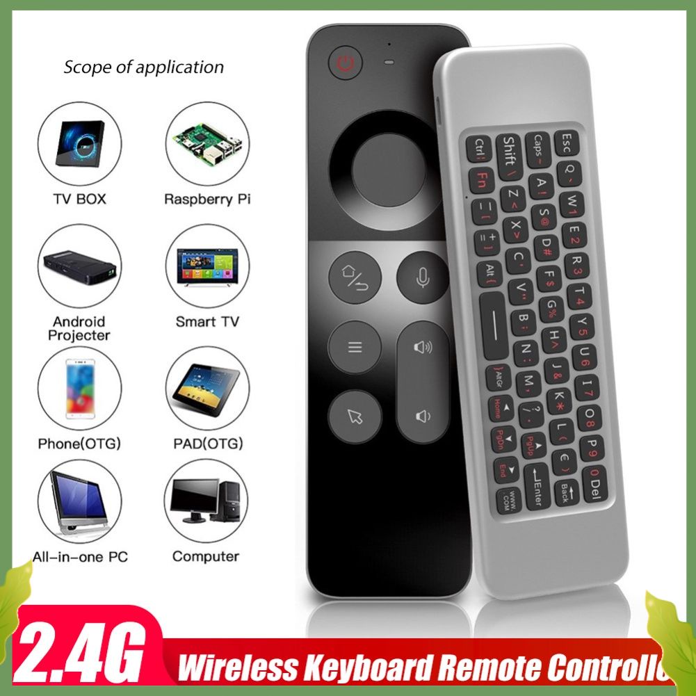 W3 2.4G Wireless Keyboard Remote Controller Voice Air Mouse Remote