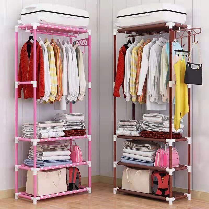 SJK Square SimpLe CLOTHES RACK STORAGE RACK CLOTHES HANGER | Shopee ...