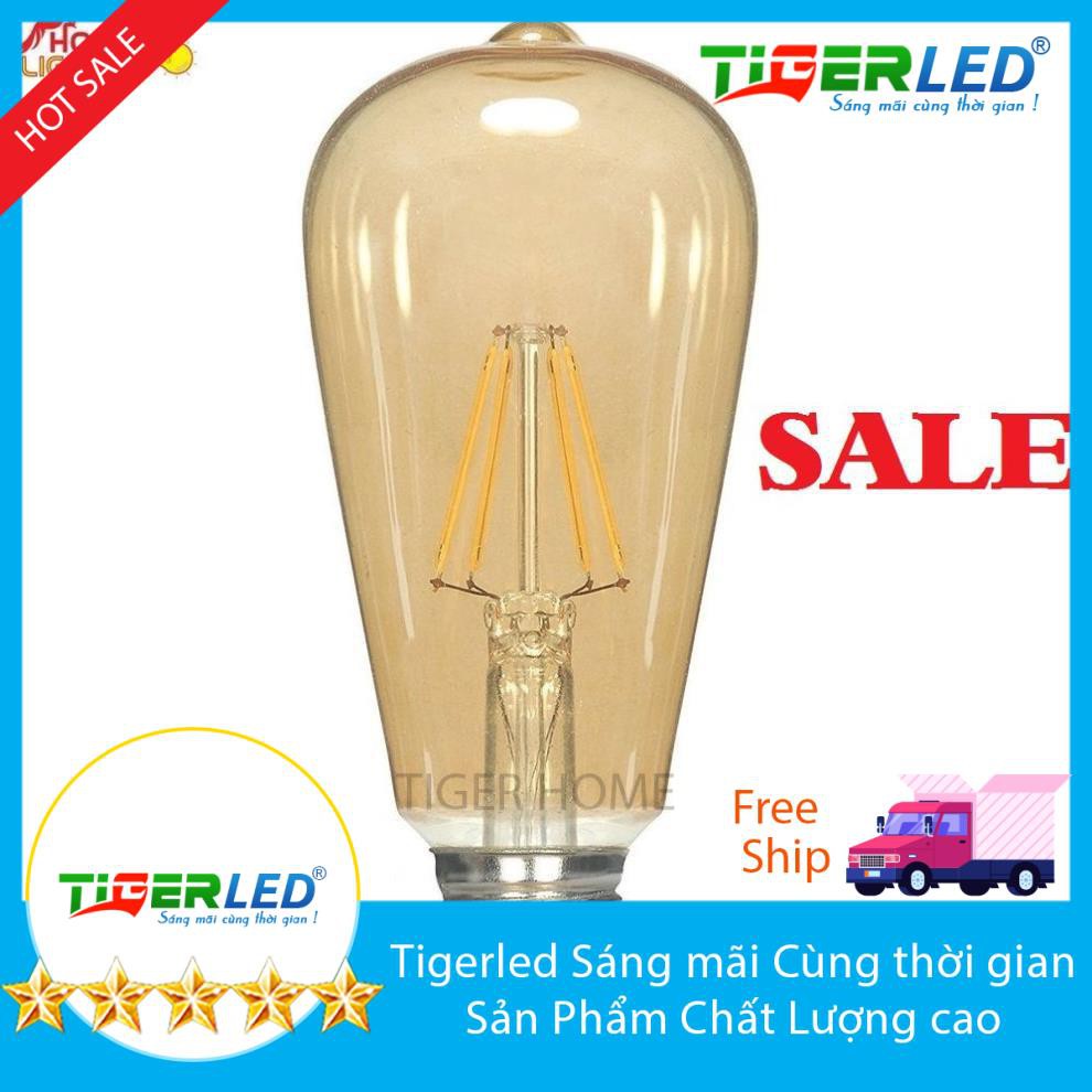 Edison ST64 dimmer LED Bulb With Yellow Shell | Shopee Philippines