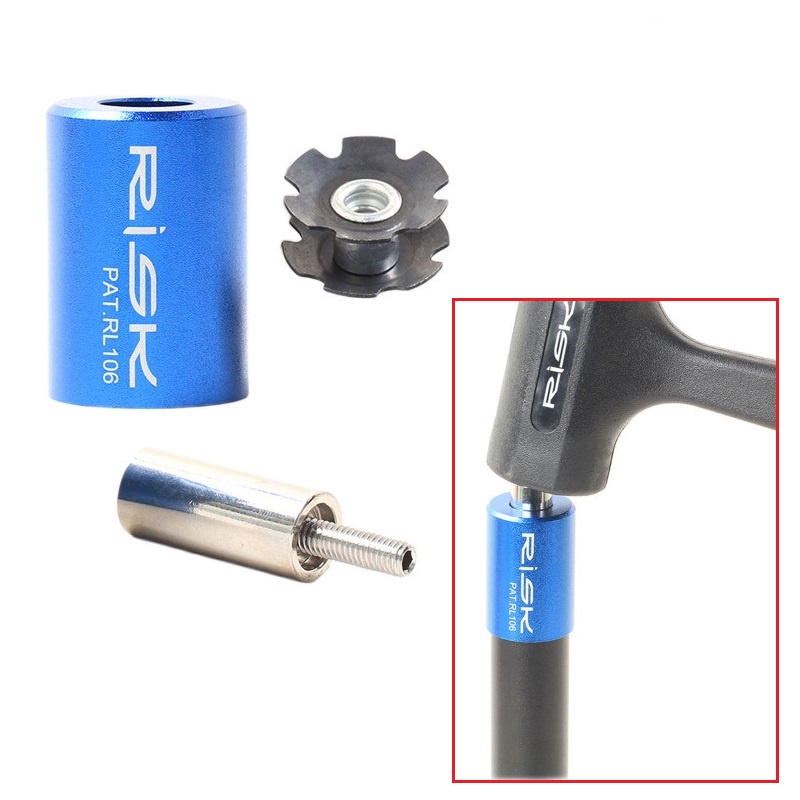 Kingsea Bike Fork Star Nut Removal Tool, MTB Road Bicycle Headset Star Nut Remover Aluminum Alloy Bicycle Fork Star Nut Setting Installer Repair Tools
