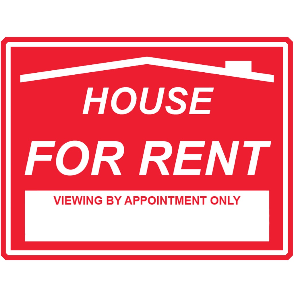 House for Rent Red Laminated Signage A4 Size Shopee Philippines