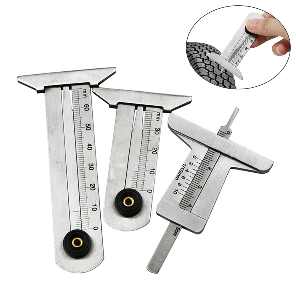 Tire Tread Depth Gauge 0-30/50/60 Wheel Grain Depth Gauge for Cars