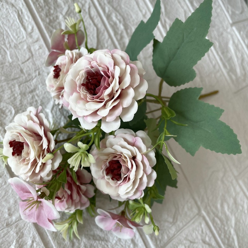 50Pcs Artificial Silk Flower Buds Bouquet Party Wall Decor Home