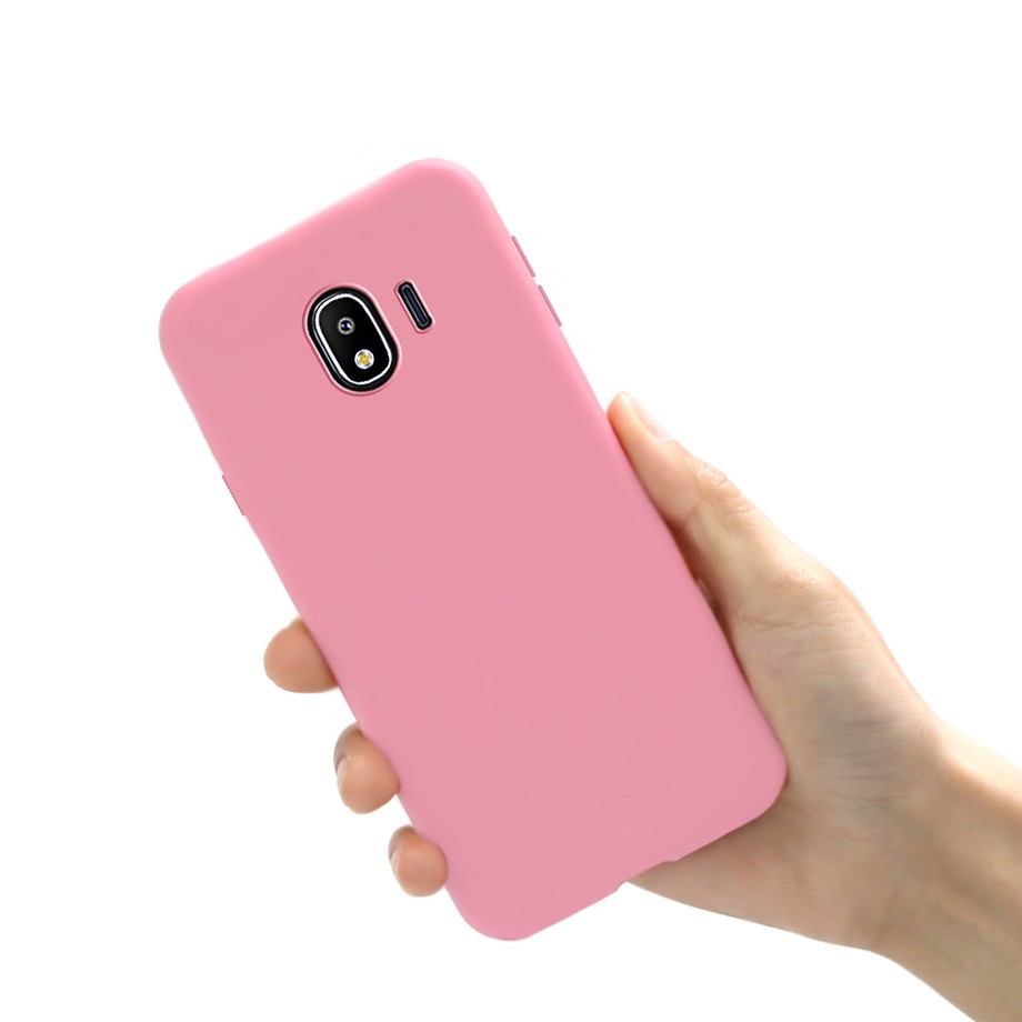 Samsung Galaxy J2 Pro 2018 J250F Cover Casing Plain Matte Color Case Soft  Rubber Silicone Phone Case