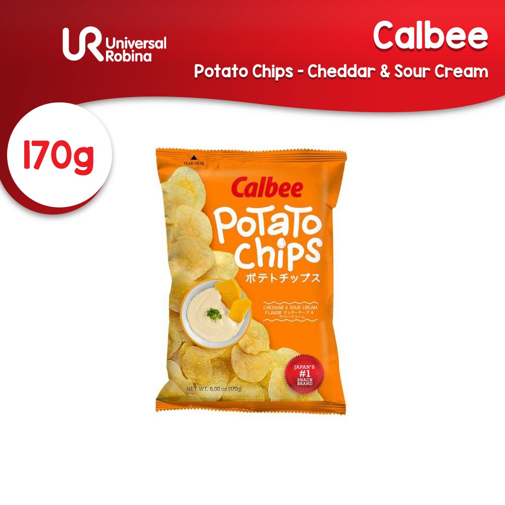 Calbee Potato Chips Cheddar and Sour Cream (170g) | Shopee Philippines