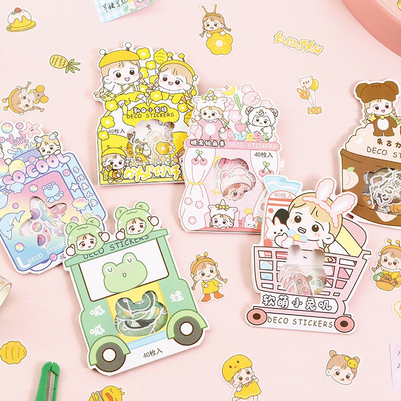 Cute stickers, notebook stickers decorated with cute patterns (pack of ...