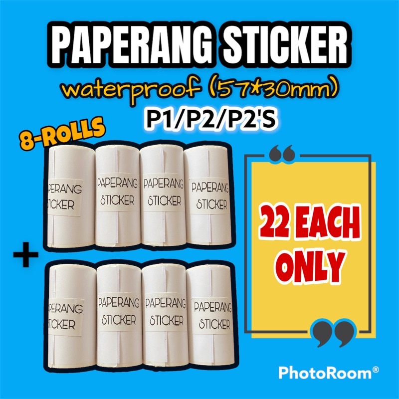 PAPERANG STICKER FOR WAYBILL(waterproof)57'30mm 8rolls | Shopee Philippines