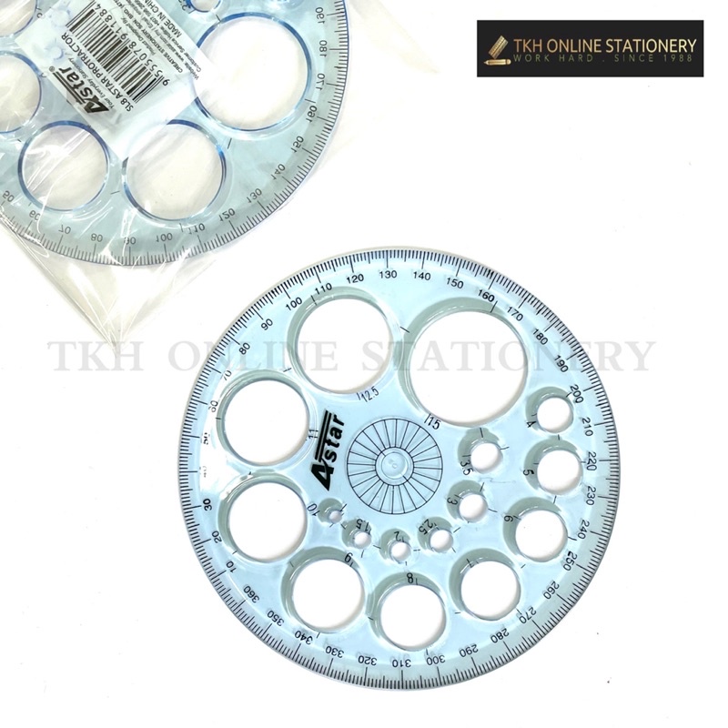 Astar 360 Degree Rounded Ruler with Hole (1 pcs) | Shopee Philippines