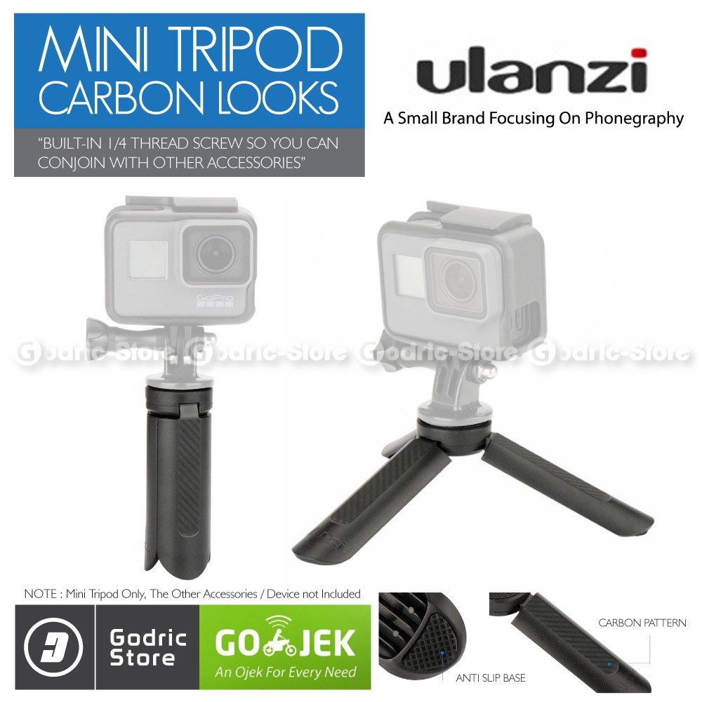 Ulanzi Mini Tripod Stabilizer for DJI OSMO Mobile GoPro Smartphone