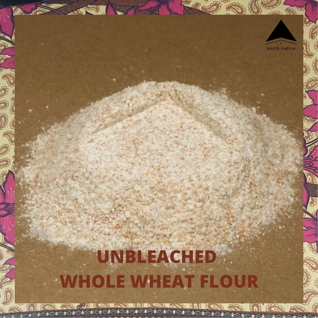 Unbleached Whole Wheat Flour, 1kg (Protein 14%), Wholemeal, from Red ...