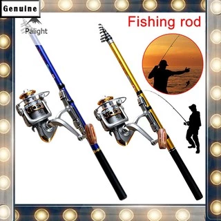 Fishing Rod Reel Combos 5.5FT 5 Section Spinning Fishing Rod with 12+1BB Spinning  Reel Carp Bass Rod Reel Set