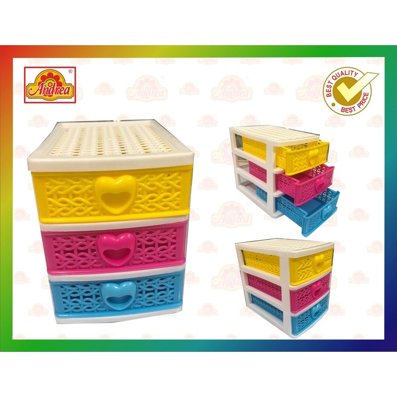 Mini 3 drawer organizer andrea shopee philippines