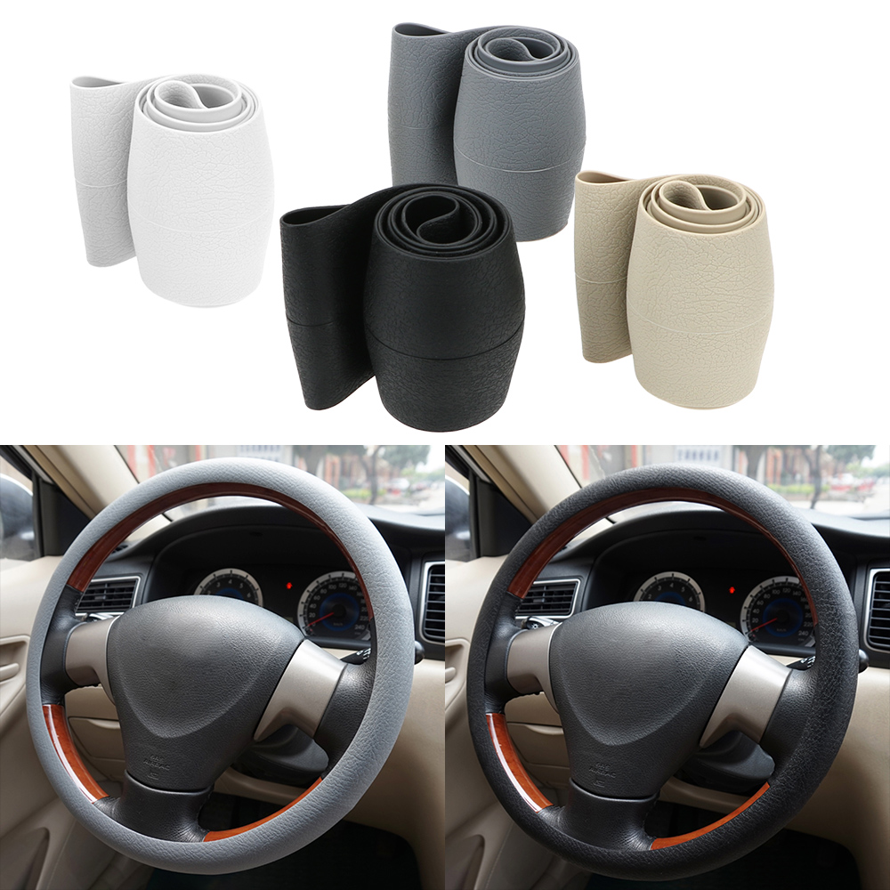 1PC 38CM Universal Elastic Silicone Car Steering Wheel Cover Car