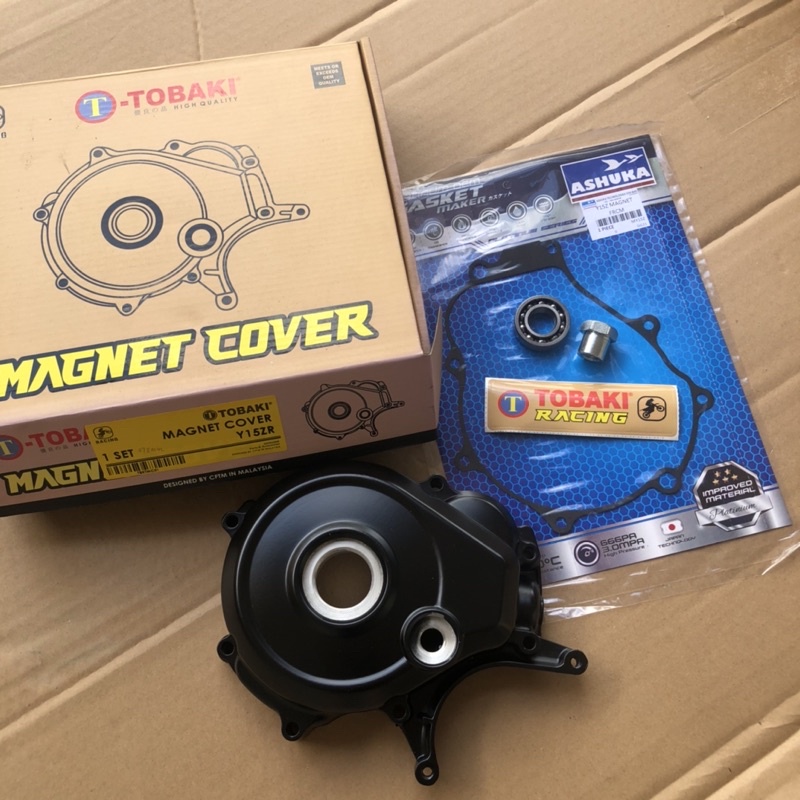 (free gasket magnet)Y15ZR Y15 Racing Magnet Cover Black With Bearing ...