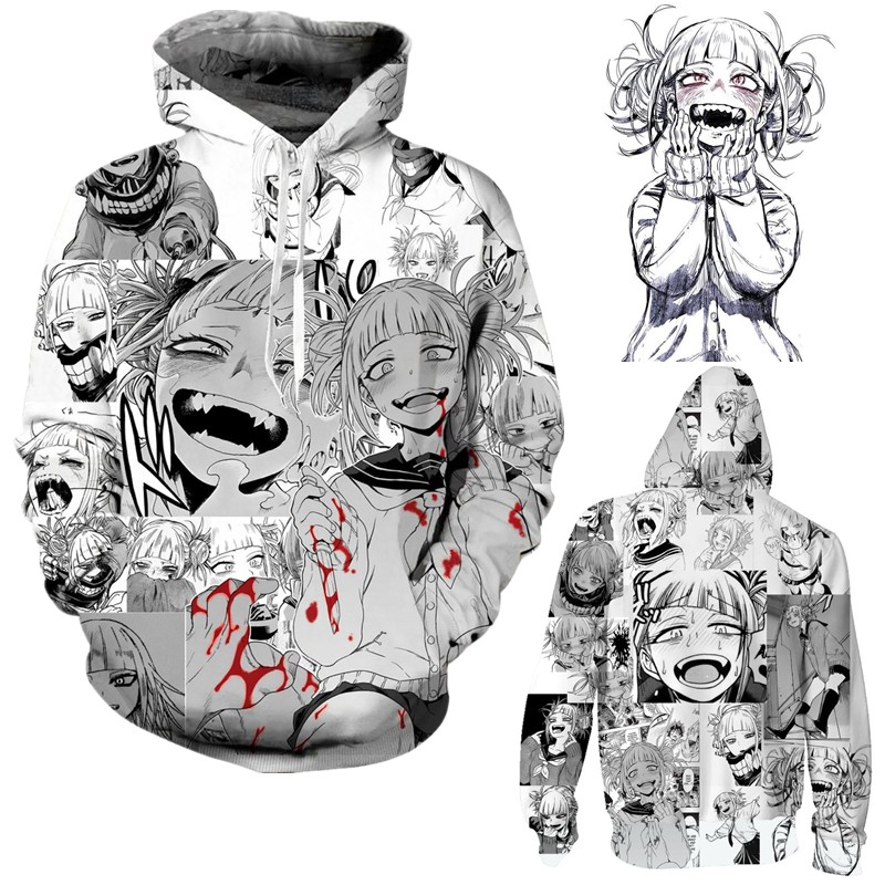 Himiko toga hoodie hentai jacket blood Ahegao hoodie cosplay