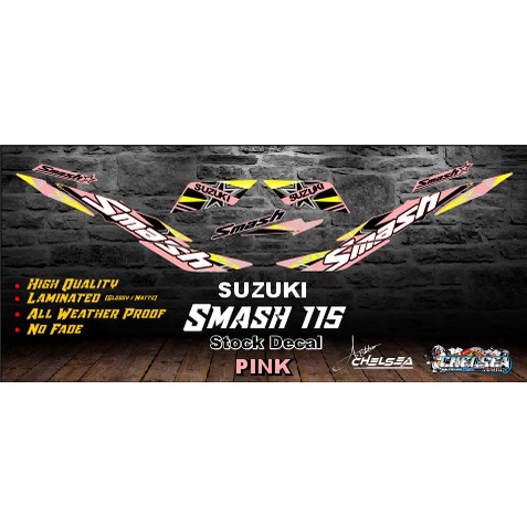 Suzuki Smash 115 Stock Decals / Stickers with freebies | Shopee Philippines