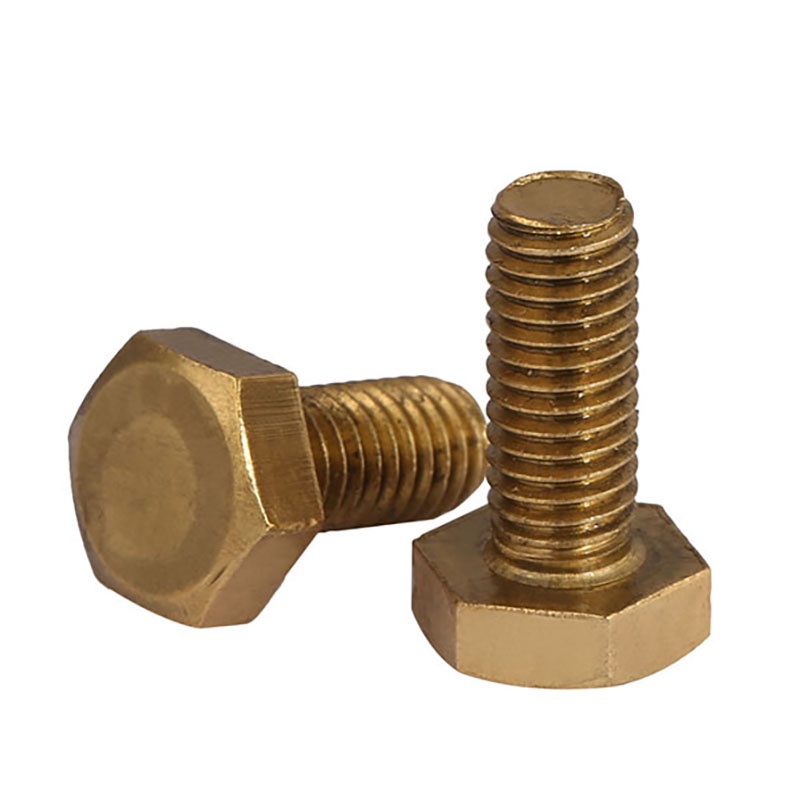 Hex Head Screws Solid Brass Full Thread Hexagon Bolts Screw M4 M5 M6 M8 ...