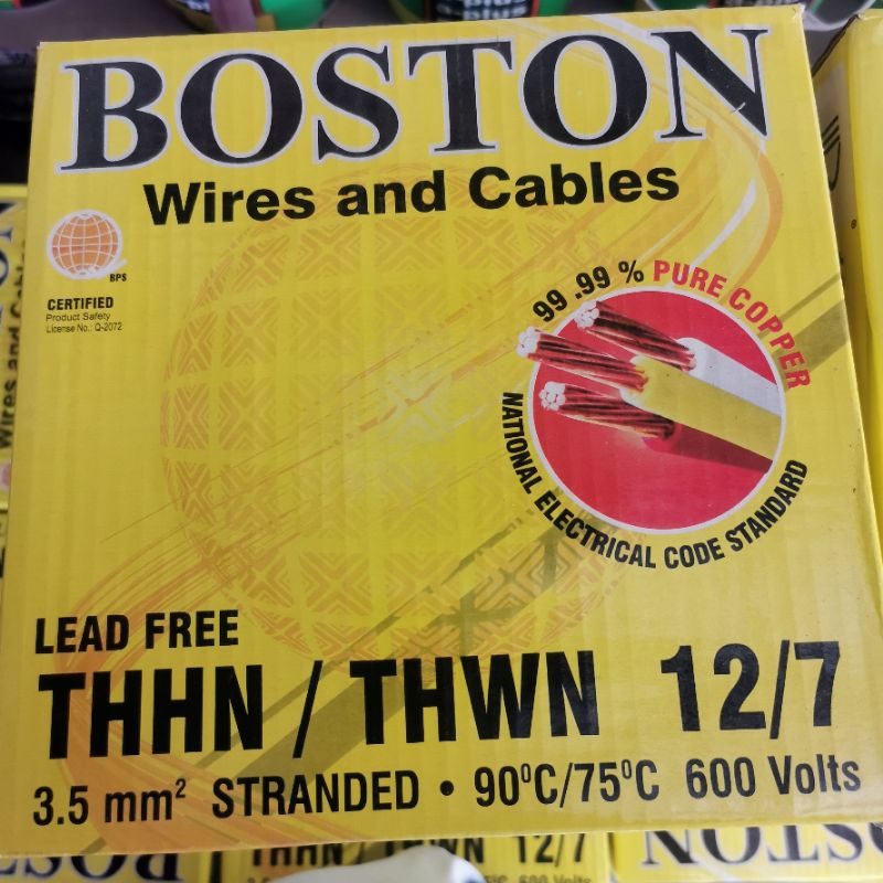 Boston Conle THHN/THWN Wire Electrical Wire 1 box Random color 14/7 2 ...