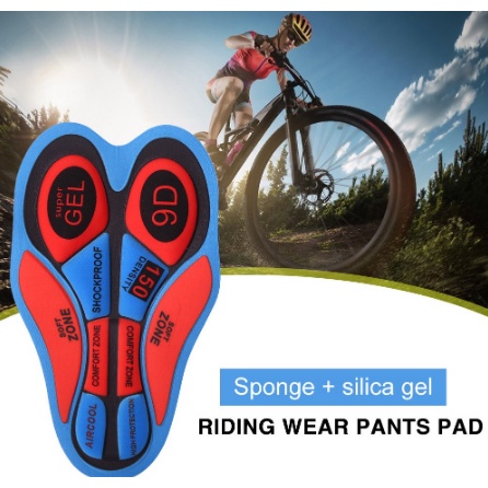 thumbnail image 2 of 3-Piece Bike Seat Cushion Set - 19D, 20D & 3D Gel Pads For Adults, Shock Absorbent & Breathable Cycling Shorts Pads 2 of 13