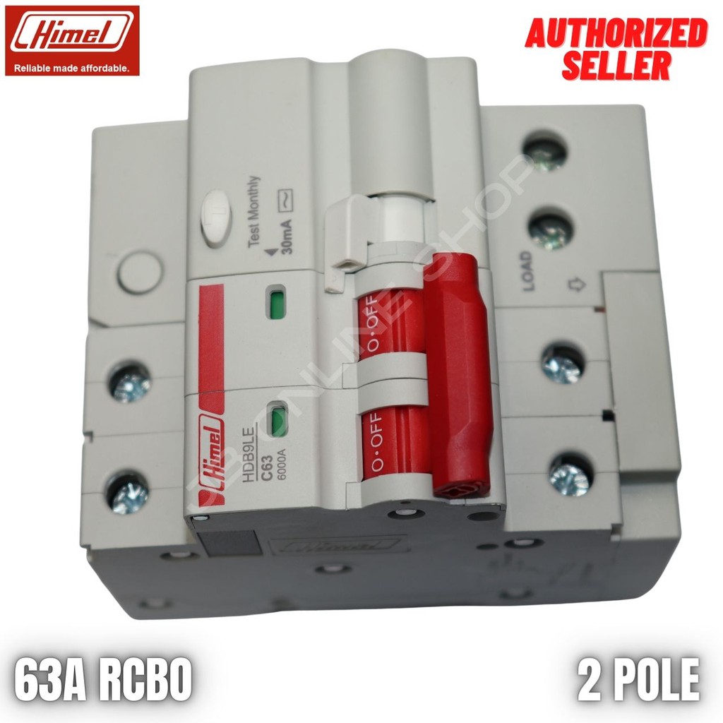 Himel Residual Current Operated Circuit Breaker 63A 2 Pole (RCBO ...