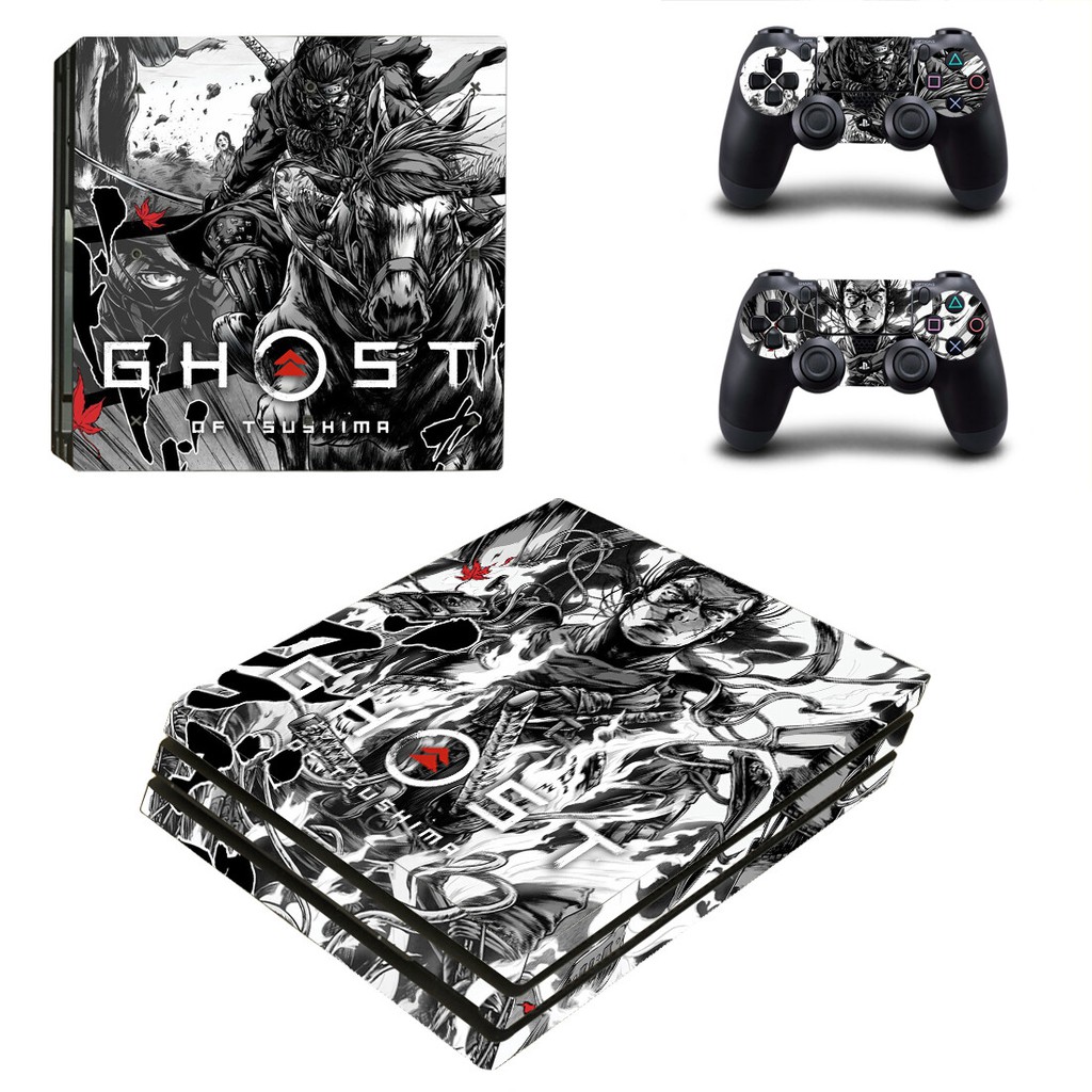  Ghost of Tsushima Game Skin for Sony Playstation 4 Pro - PS4  Pro Console : Video Games