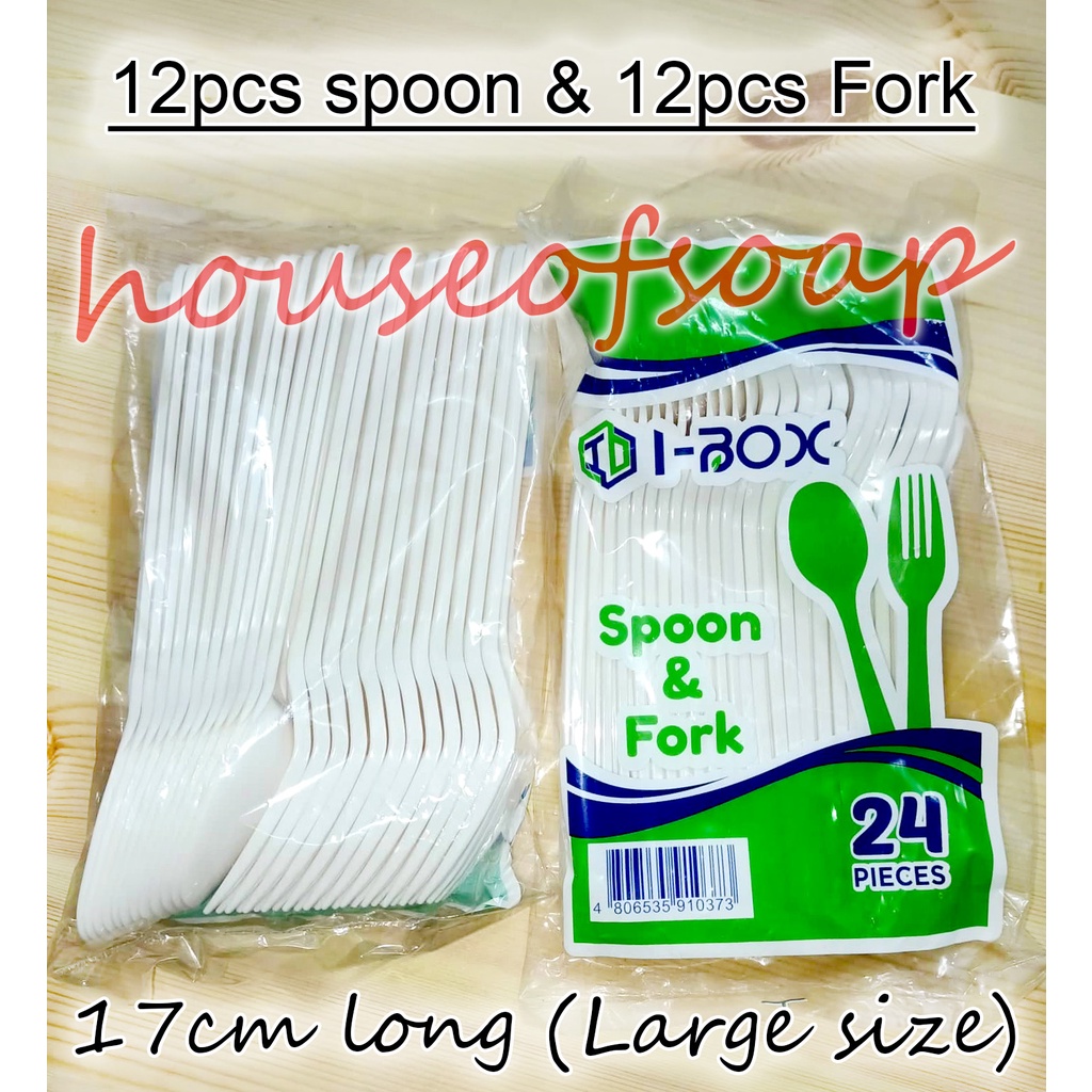 (25pcs) Large Size Spoon & Fork (24pcs/pack) / Medium Spoon , Fork OR Sfork Shopee Philippines