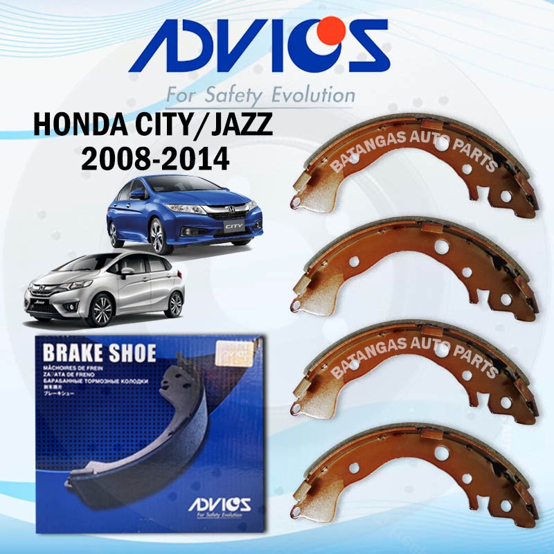 ADVICS BRAKE SHOE HONDA CITY / JAZZ 20082014 43153SNAA02 1SET 4PCS
