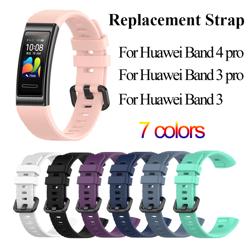 Strap for HUAWEI Band 4 Pro 3 Pro Band 3 Smartwatch Soft Silicons Wrist Strap Replacement Bracelet Strap Shopee Philippines