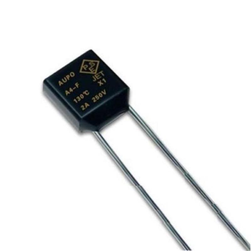 10pcs Aupo A4F 2A 250V Thermal Fuse Cutoff 130 Degrees Temperature