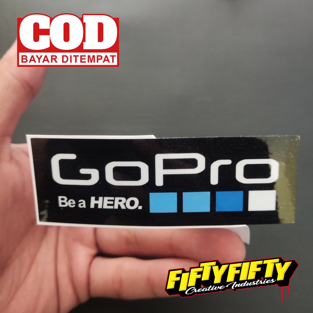 GOPRO Print Cut Stickers LONG MODEL Glossy Lamination Printing Stickers ...