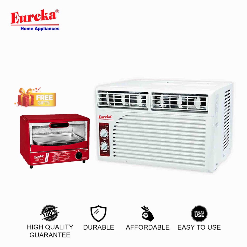 Eureka EWA0.6H Window Type Aircon with Free Eureka EEOT0.6L Oven