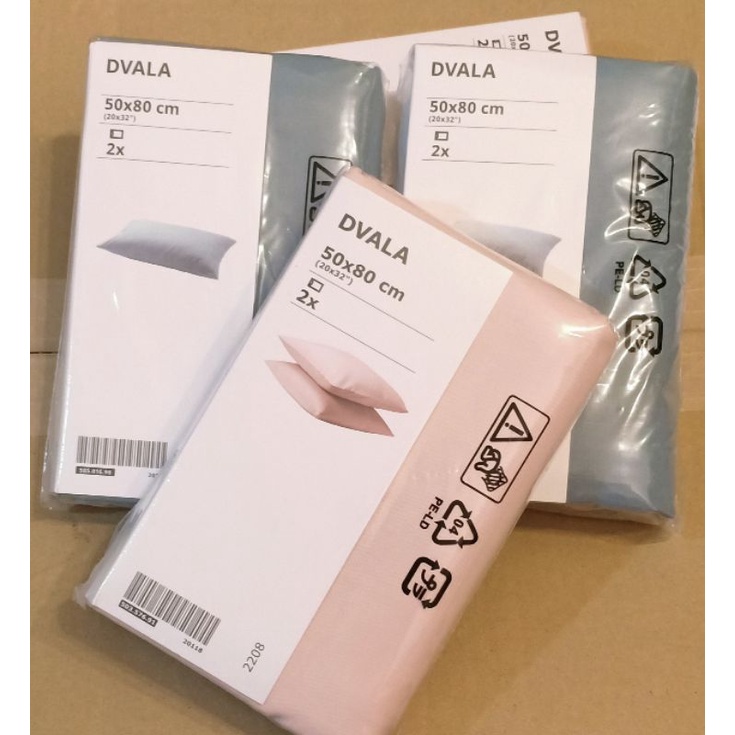 DVALA white, Pillowcase, 50x80 cm - IKEA