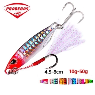 Sea Fishing Lure Set With Metal Jigs And Spoons 7g To 28g Shore