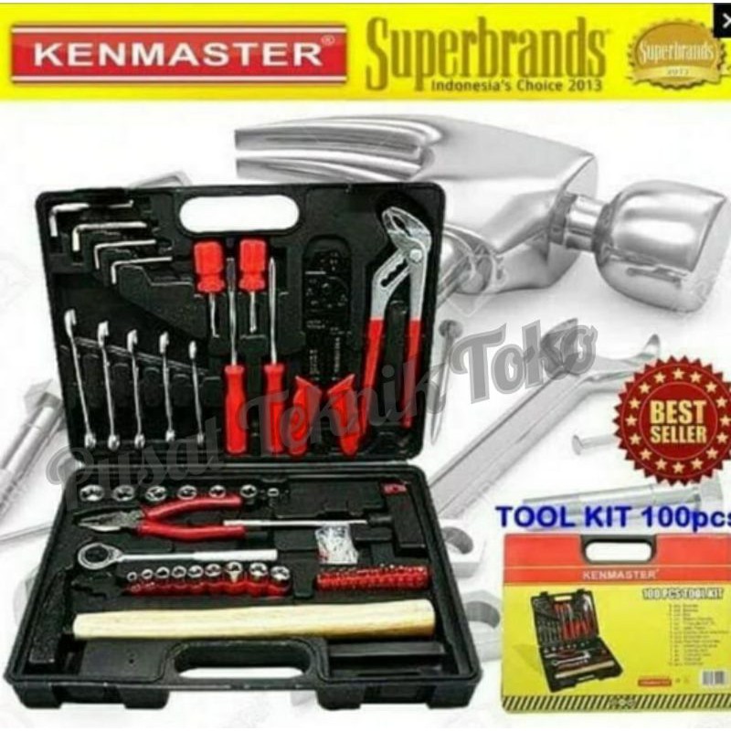 Toolkit 100 PCS KENMASTER - TOOL KENMASTER - TOOLKIT 100 PCS KENMASTER ...