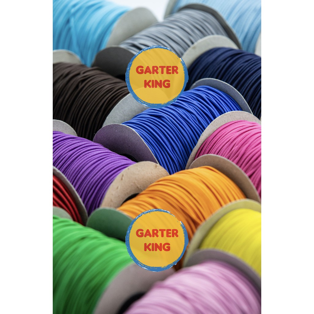 ELASTIC CORD 2MM (90-100 yards) COLORED MASK, GARMENTS, DIY SEWING ...