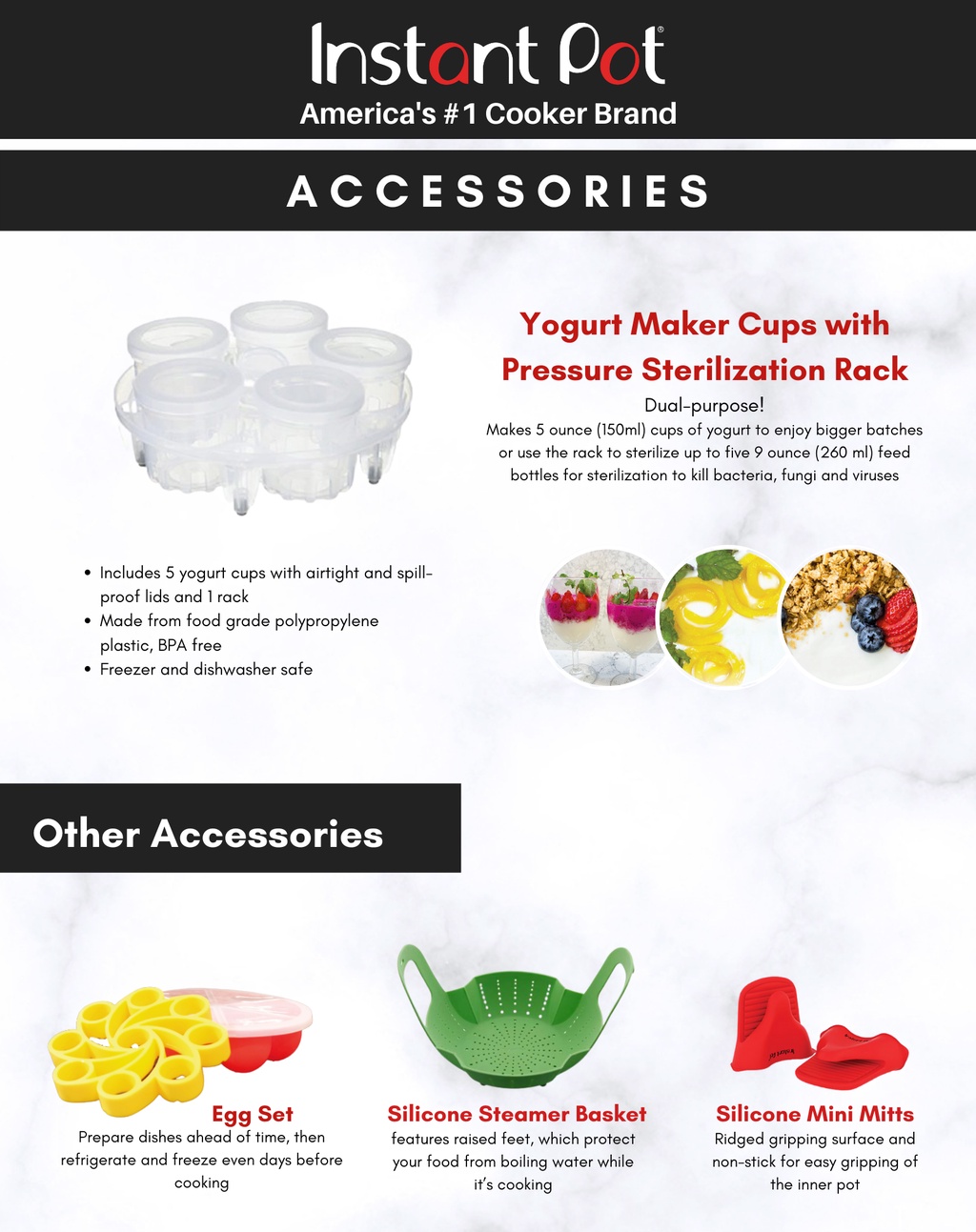 Instant Pot Yogurt Maker Cups With Pressure Sterilization Rack Shopee Philippines
