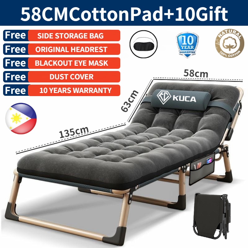 KUCA Folding Bed Outdoor Adjustable Folding Bed Office Nap Bed No