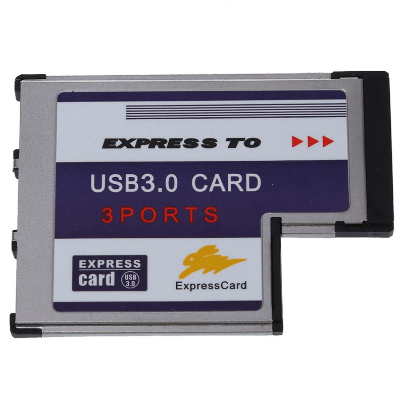 3 Port USB 3.0 Express Card 54mm PCMCIA Express Card for Laptop NEW ...