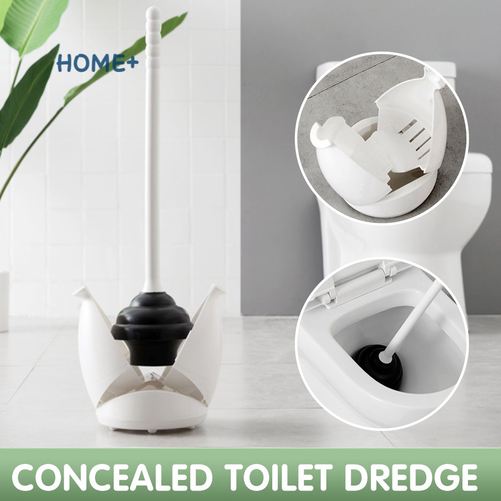 Toilet Plunger with Holder DripFree Toilet Bowl Plunger with Hideaway
