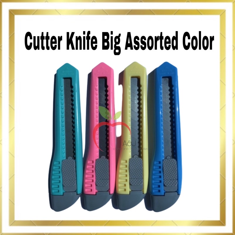 Cutter Knife Big Assorted Color | Shopee Philippines